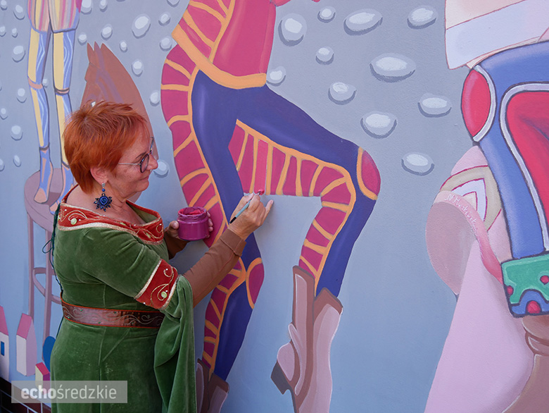 Odsłonięcie muralu w Środzie Śląskiej