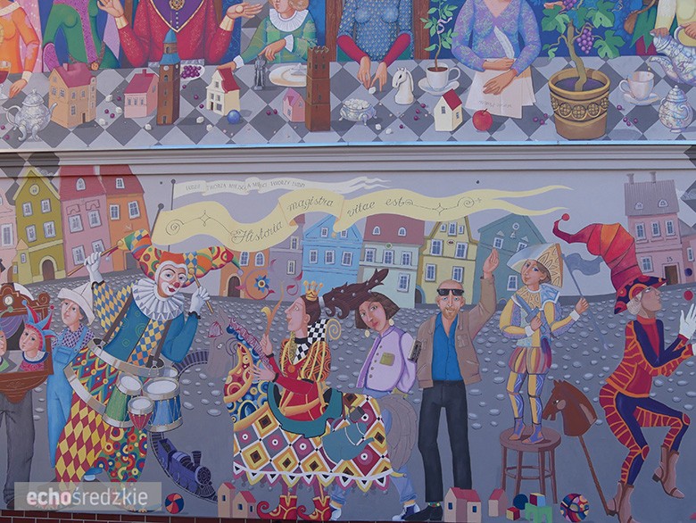 Odsłonięcie muralu w Środzie Śląskiej