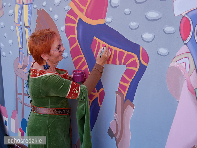 Odsłonięcie muralu w Środzie Śląskiej