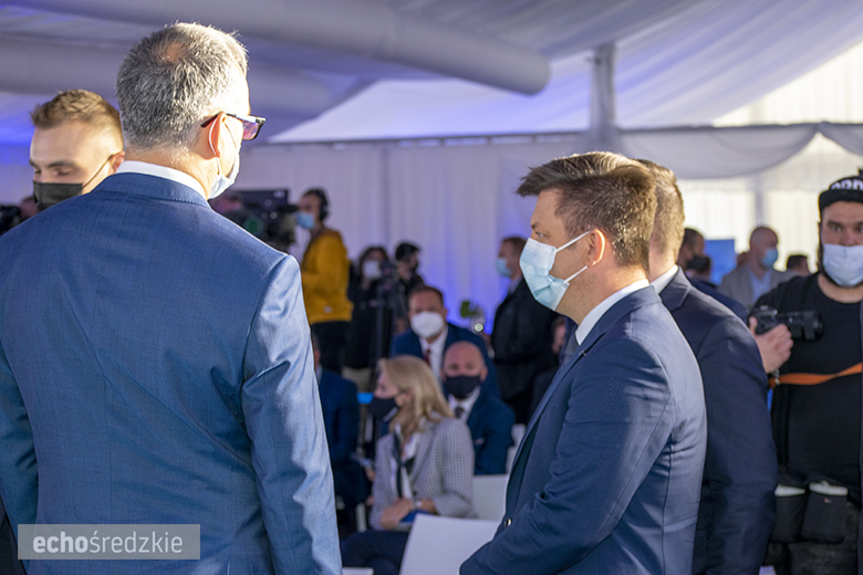 Wbudowanie kamienia węgielnego pod budowę zakładu Frito Lay w miejscowości Święte