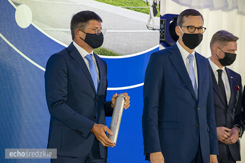 Wbudowanie kamienia węgielnego pod budowę zakładu Frito Lay w miejscowości Święte