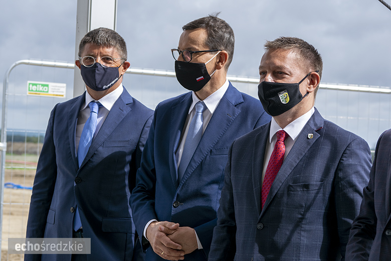 Wbudowanie kamienia węgielnego pod budowę zakładu Frito Lay w miejscowości Święte