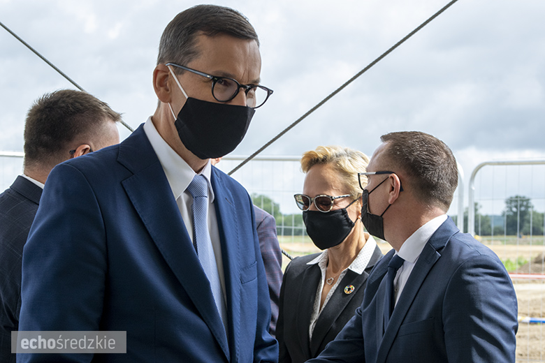 Wbudowanie kamienia węgielnego pod budowę zakładu Frito Lay w miejscowości Święte