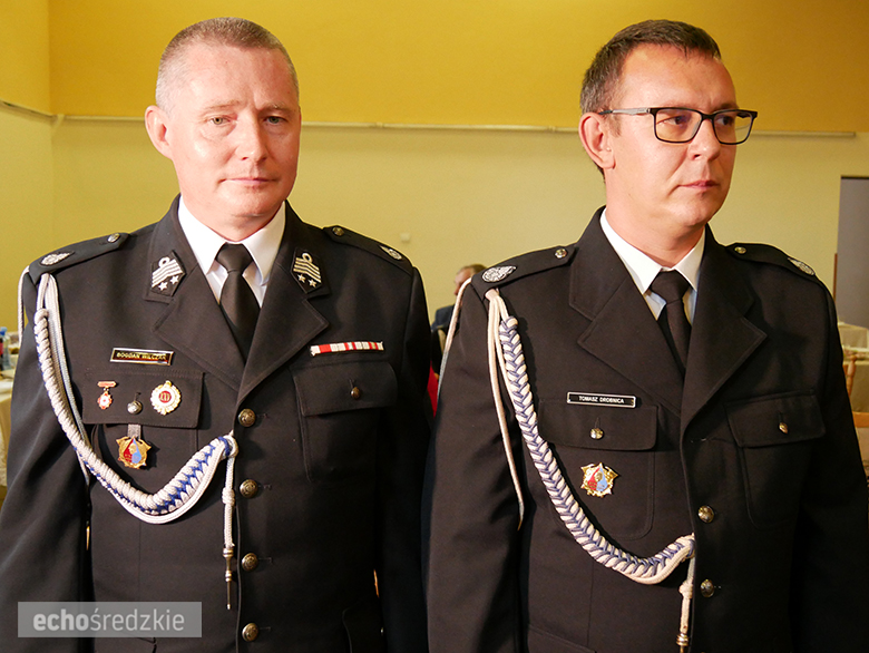 Uroczyste wręczenie odznaczeń podczas świętowania 75-lecia OSP w gminie Malczyce