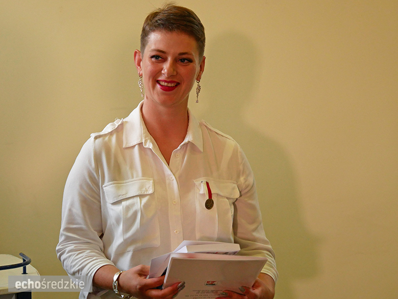 Uroczyste wręczenie odznaczeń podczas świętowania 75-lecia OSP w gminie Malczyce