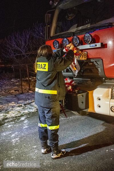 Powitanie nowego samochodu OSP Lusina