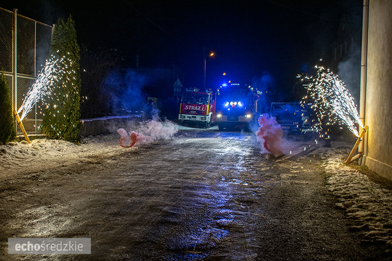 Powitanie nowego samochodu OSP Lusina