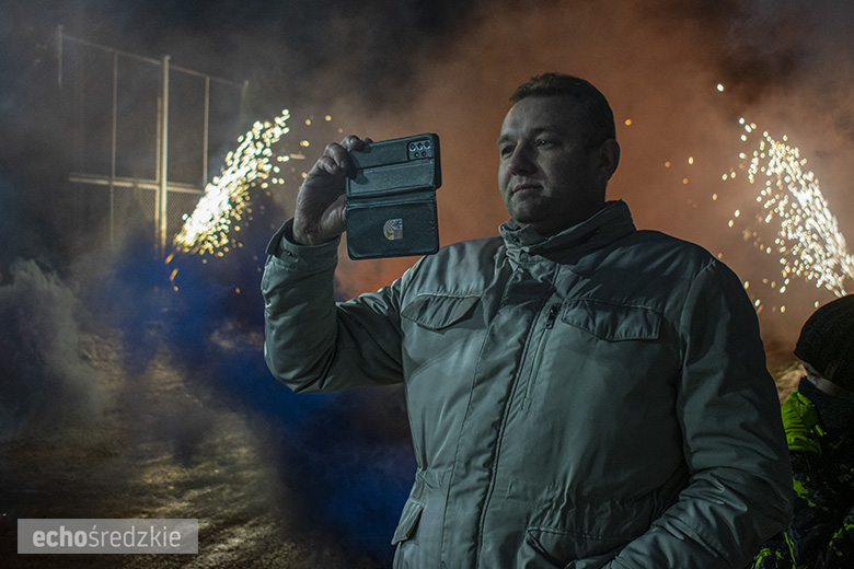 Powitanie nowego samochodu OSP Lusina