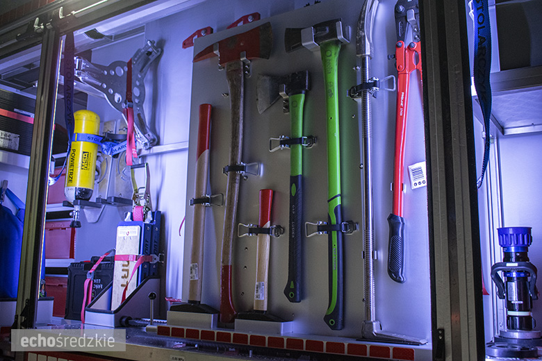 Powitanie nowego samochodu OSP Lusina