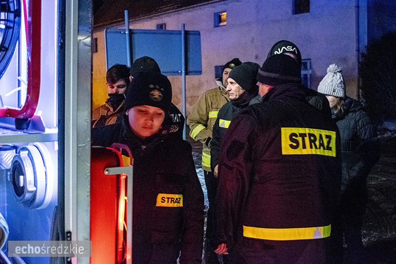 Powitanie nowego samochodu OSP Lusina