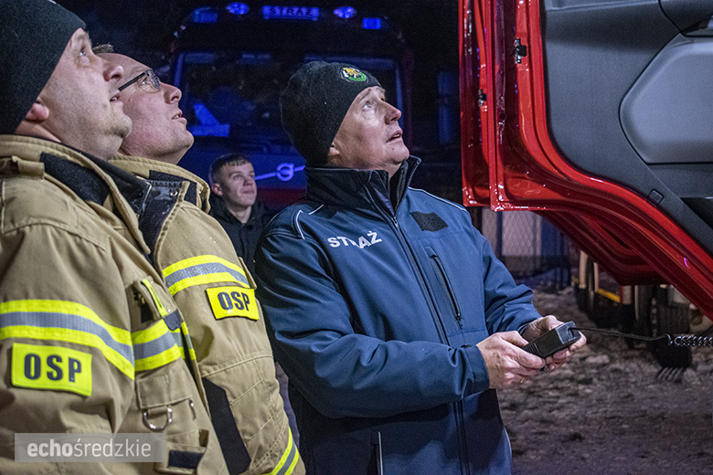 Powitanie nowego samochodu OSP Lusina