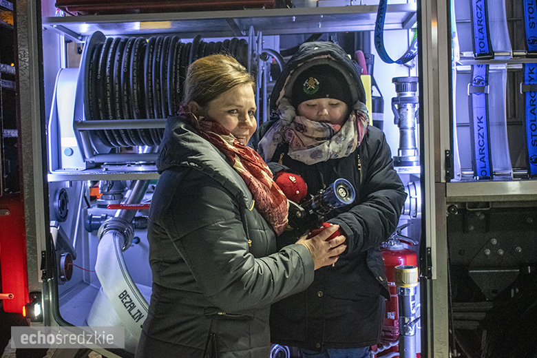 Powitanie nowego samochodu OSP Lusina