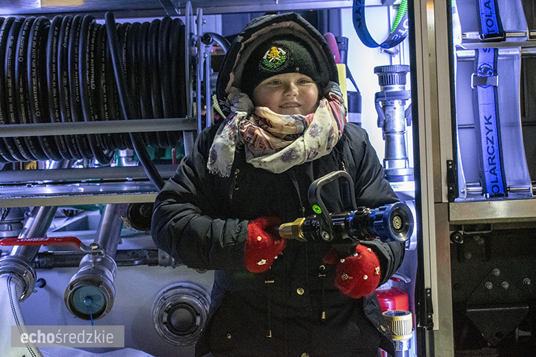 Powitanie nowego samochodu OSP Lusina