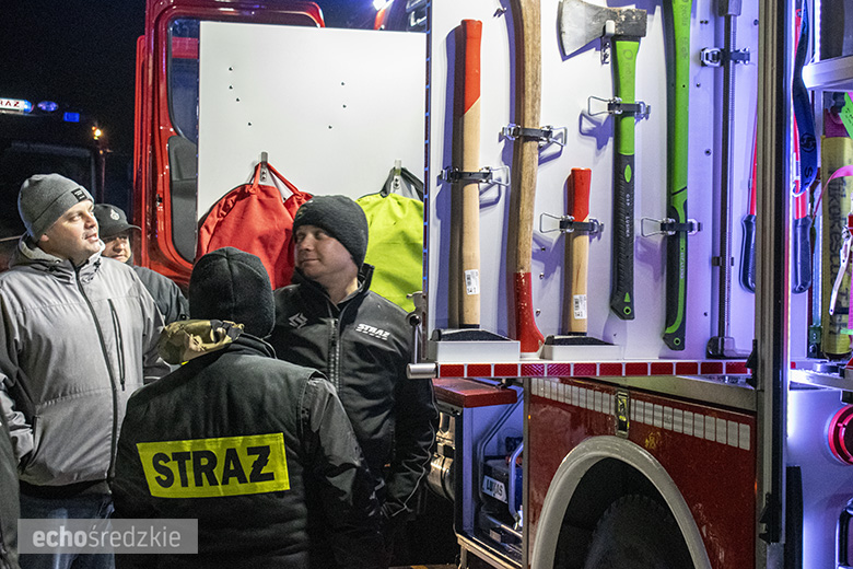 Powitanie nowego samochodu OSP Lusina