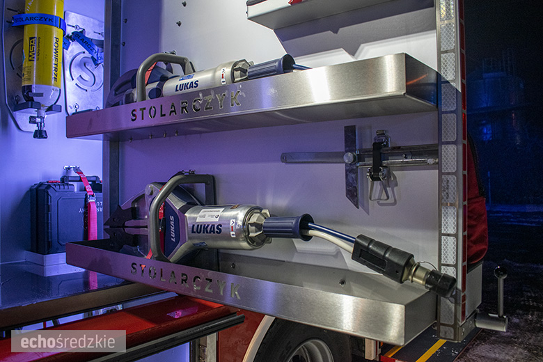 Powitanie nowego samochodu OSP Lusina