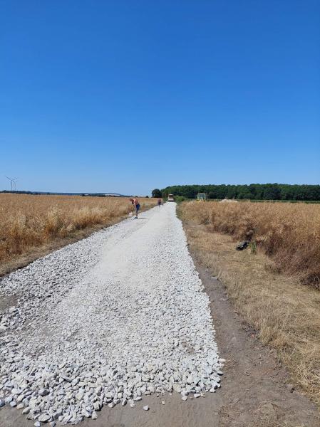 Remont drogi w miejscowości Lasek