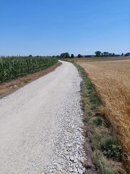 Remont drogi w miejscowości Lasek