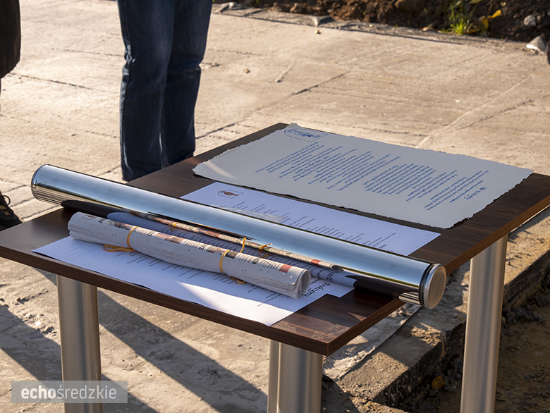 Wmurowano kamień węgielny w budynek remizy strażackiej w Bogdanowie