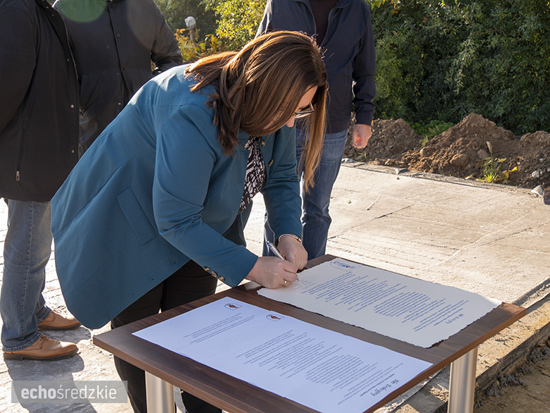 Wmurowano kamień węgielny w budynek remizy strażackiej w Bogdanowie