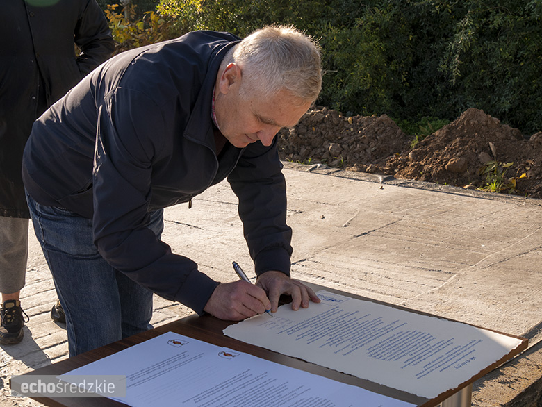 Wmurowano kamień węgielny w budynek remizy strażackiej w Bogdanowie