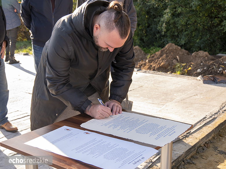 Wmurowano kamień węgielny w budynek remizy strażackiej w Bogdanowie