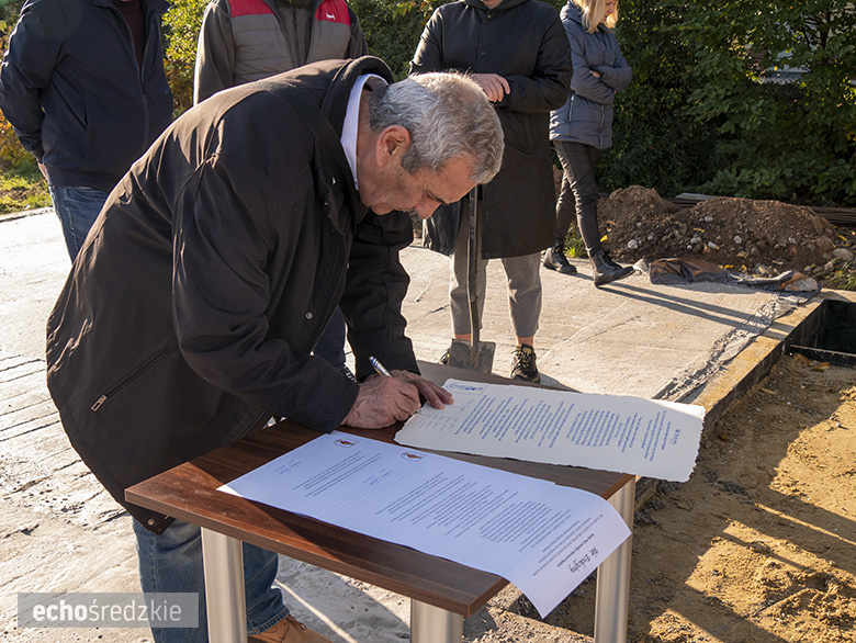 Wmurowano kamień węgielny w budynek remizy strażackiej w Bogdanowie