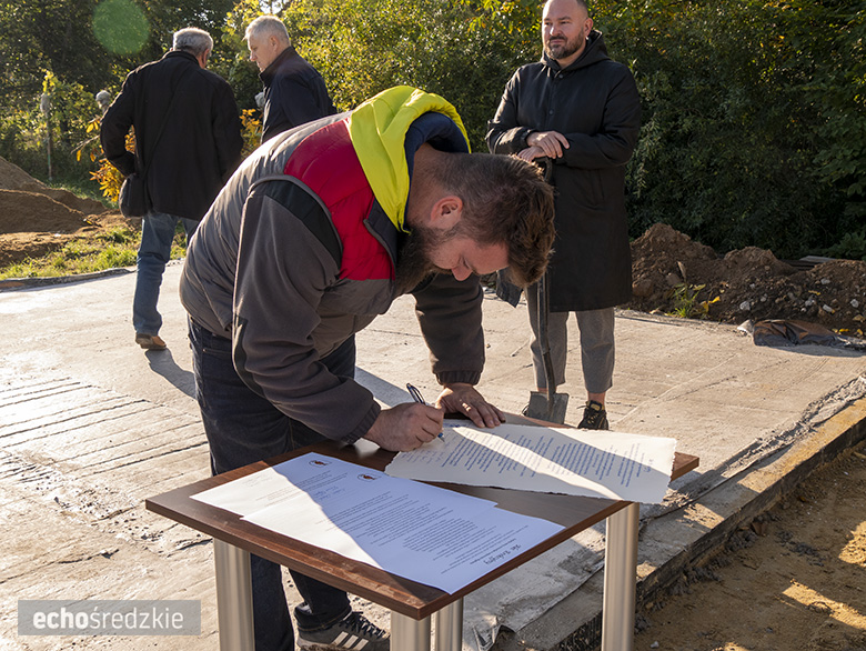 Wmurowano kamień węgielny w budynek remizy strażackiej w Bogdanowie