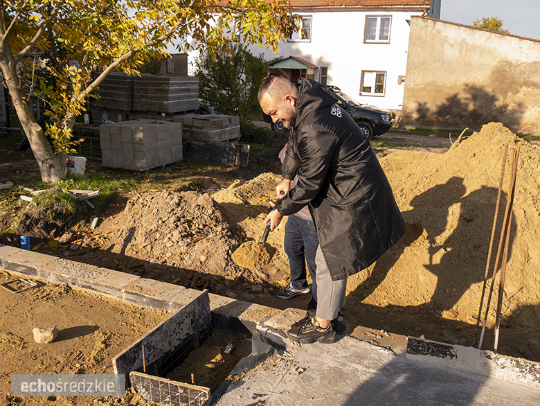 Wmurowano kamień węgielny w budynek remizy strażackiej w Bogdanowie