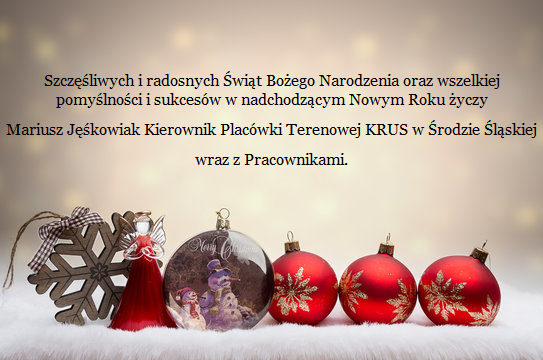 Życzenia świąteczne dla wszystkich mieszkańców Powiatu Średzkiego