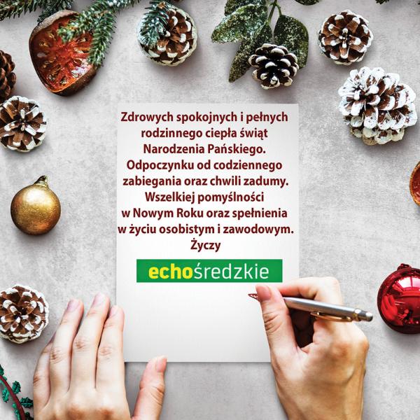 Życzenia świąteczne dla wszystkich mieszkańców Powiatu Średzkiego