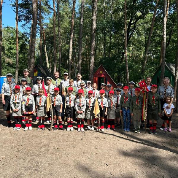 Obóz zuchów i harcerzy z 3. Malczyckiego Szczepu Harcerskiego Ogień