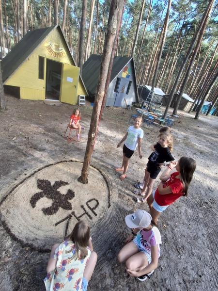 Obóz zuchów i harcerzy z 3. Malczyckiego Szczepu Harcerskiego Ogień