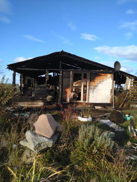 Pożar domu w Jenkowicach