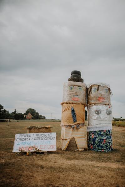 Ozdoby dożynkowe w Bogdanowie robią wrażenie