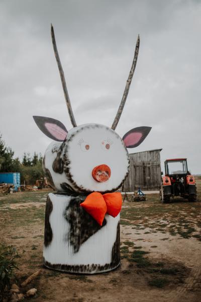 Ozdoby dożynkowe w Bogdanowie robią wrażenie