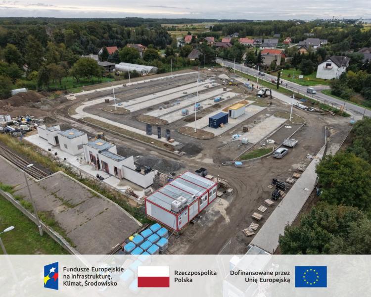 Inwestycja jest już na etapie, na którym coraz wyraźniej widać docelowy układ całego terenu