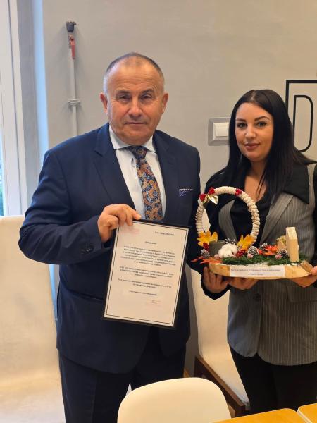 Podziękowania za organizację biegu dla dzieci z Domu Dziecka