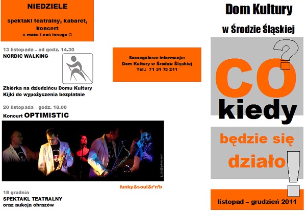 Co? Kiedy?  Będzie się działo!