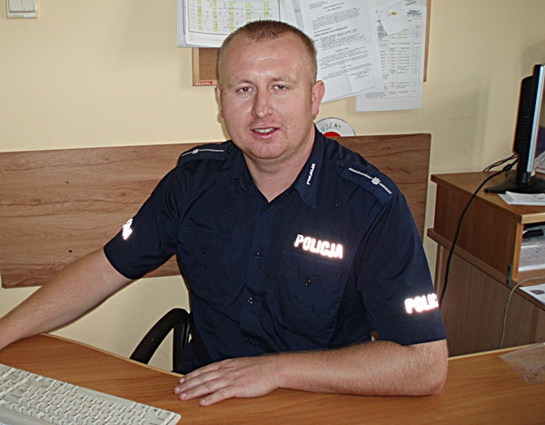 mł. asp. Robert Krzyżoś