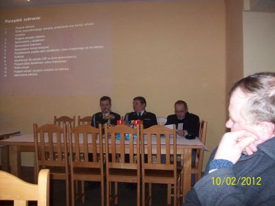 Zebranie sprawozdawcze OSP Lusina 2012