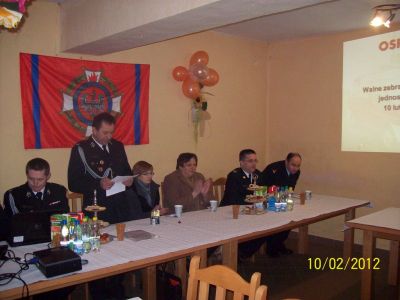 Zebranie sprawozdawcze OSP Lusina 2012