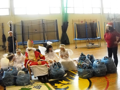 Mikołaj w SP nr 3 w Środzie Śląskiej