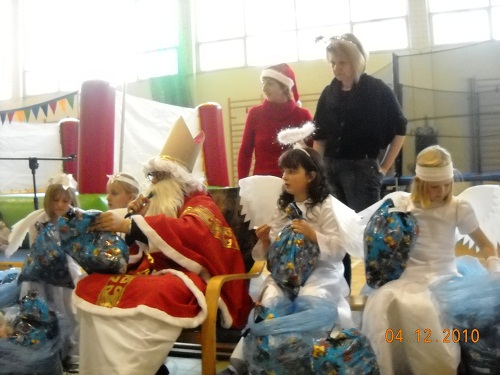 Mikołaj w SP nr 3 w Środzie Śląskiej