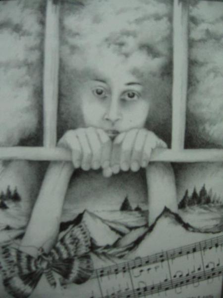 Grafiki z tomików "Przed świtem" oraz "Przemijanie"