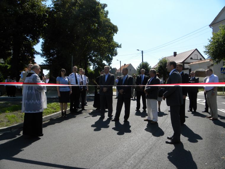 Oficjalne otwarcie drogi w Kostomłotach