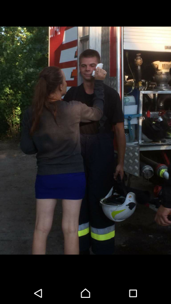 Plan zdjęciowy serialu, w którym zagrali strażacy z Brodna