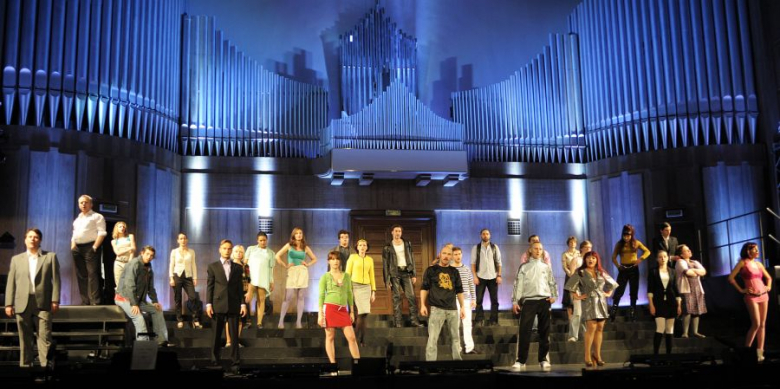 Próba spektaklu "Jerry Springer - The Opera"