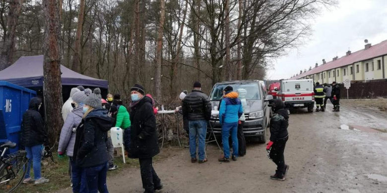 Akcja sprzątania parku w Wilkszynie