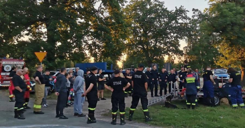 Relacja z poszukiwań zaginionego mężczyzny w gminie Miękinia