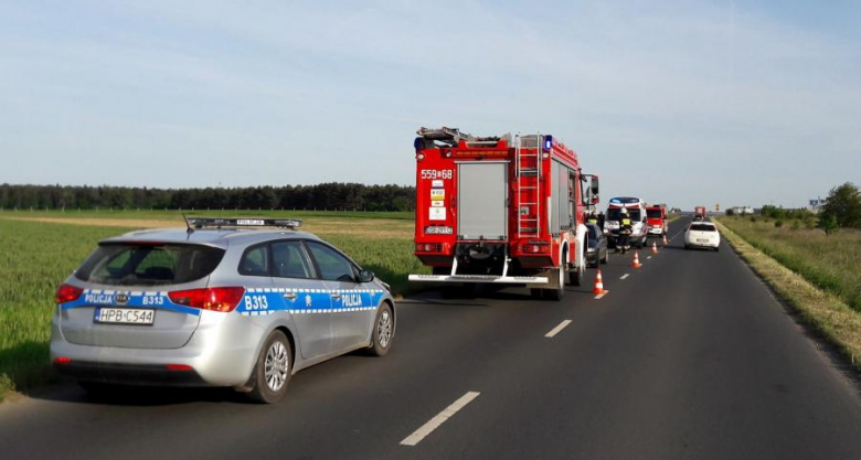 Wypadek koło Błoń